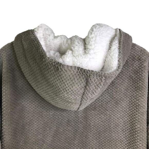 PJ Salvage Long Cardigan Womens Size Medium Gray Long Sleeve Soft Fleece NWT - Picture 9 of 10